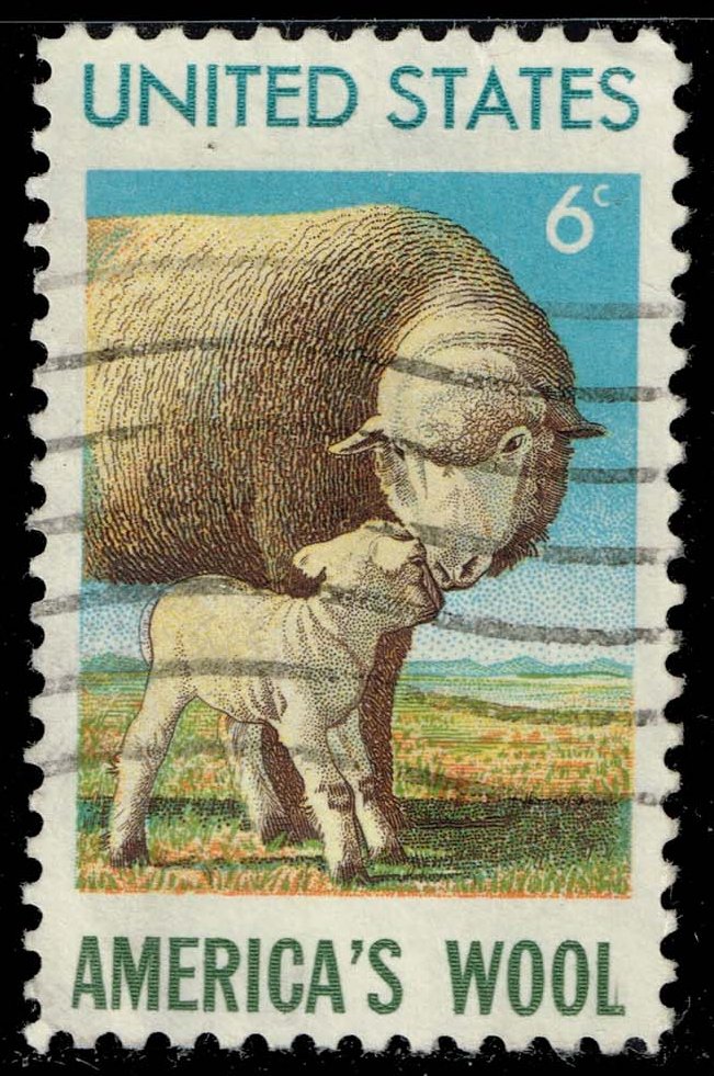 US #1423 Ewe & Lamb; Used - Click Image to Close