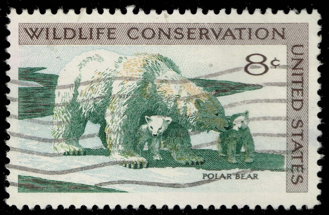 US #1429 Polar Bear and Cubs; Used - Click Image to Close