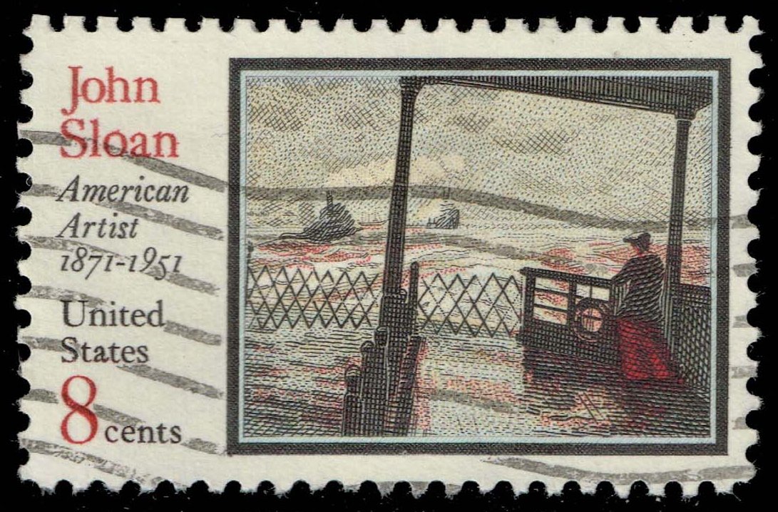 US #1433 John Sloane; Used - Click Image to Close