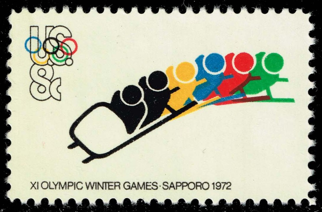 US #1461 Bobsledding and Olympic Rings; MNH