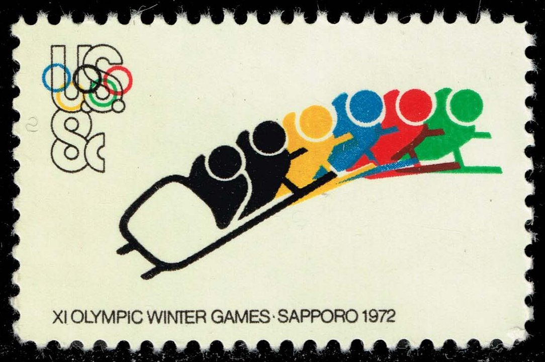 US #1461 Bobsledding and Olympic Rings; MNH