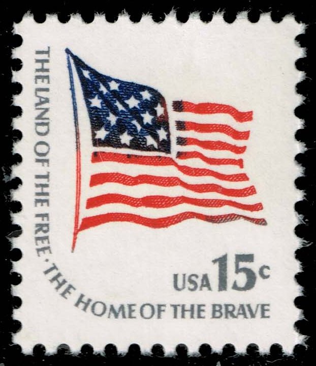 US #1597 Fort McHenry Flag (15 stars); MNH