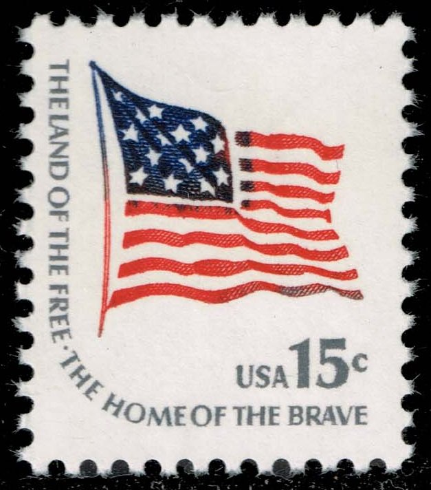 US #1597 Fort McHenry Flag (15 stars); MNH