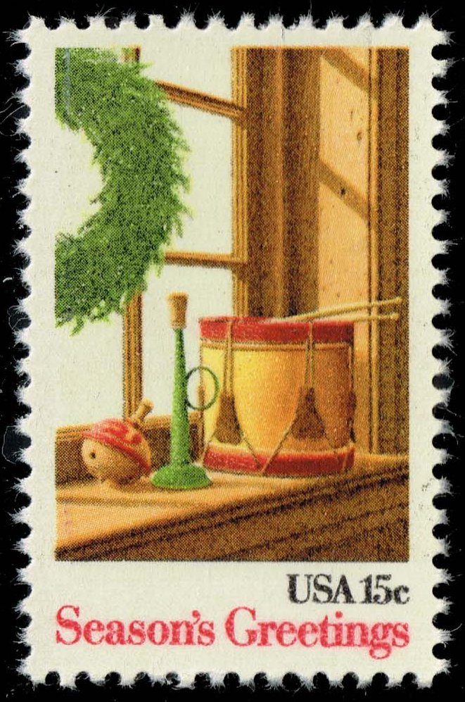 US #1843 Wreath & Toys; MNH - Click Image to Close