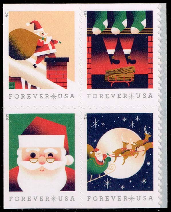 US #5647a Visit from St. Nick Block of 4; MNH