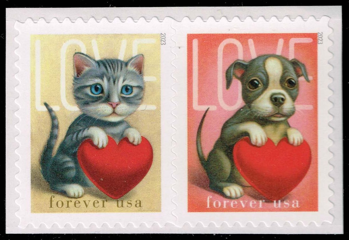 US #5746b Kitten and Puppy Pair; MNH - Click Image to Close