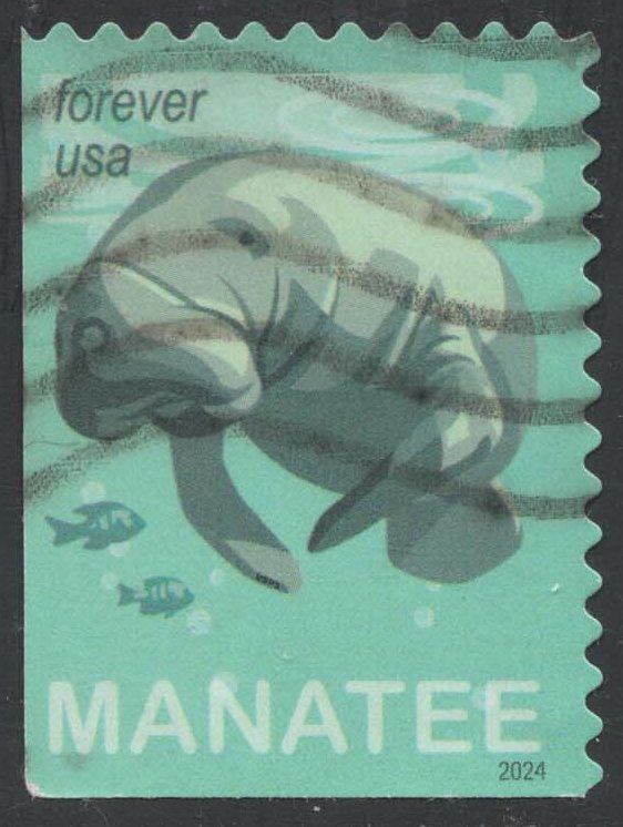 US #5851 Manatee and Fish; Used
