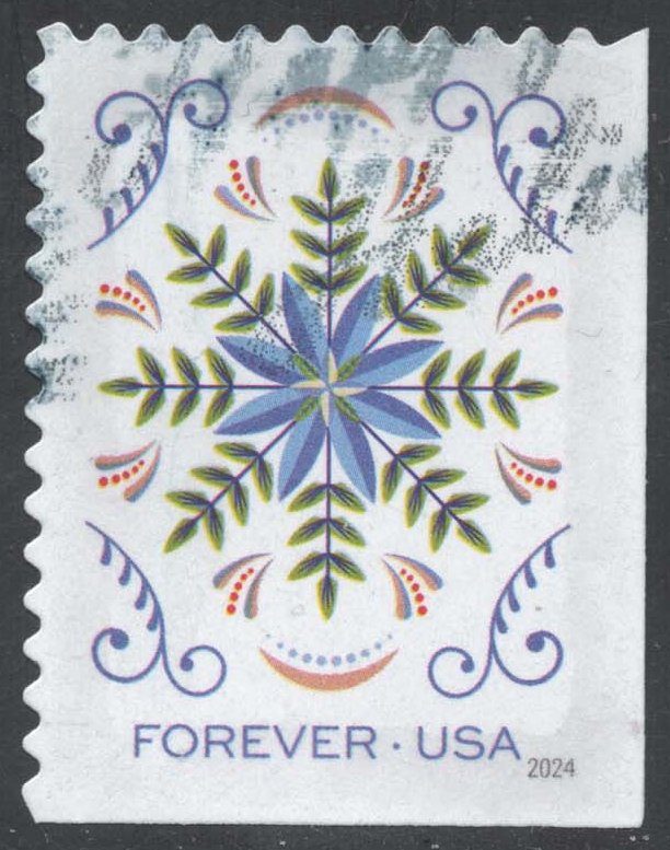 US #5944 Blue Winter Flower; Used