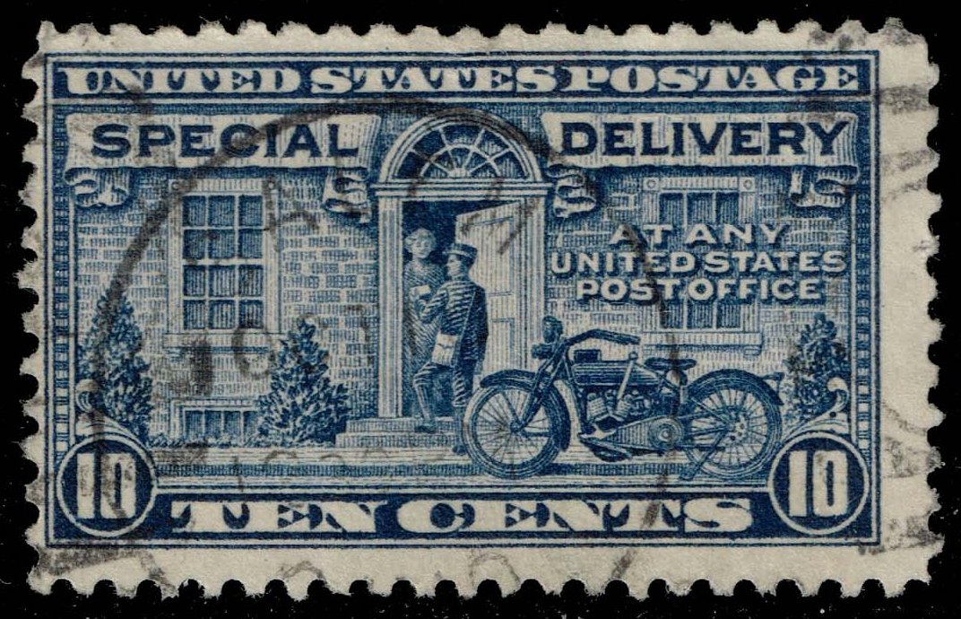 US #E12 Motorcycle Delivery; Used