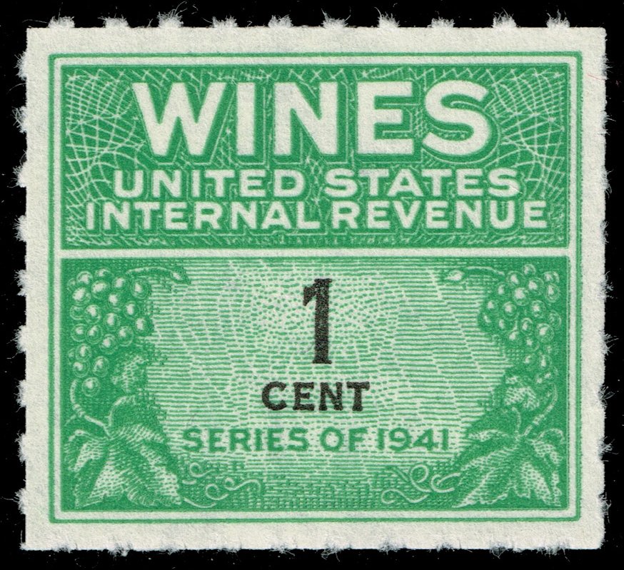 US #RE111 Wine Stamp; Unused NGAI - Click Image to Close