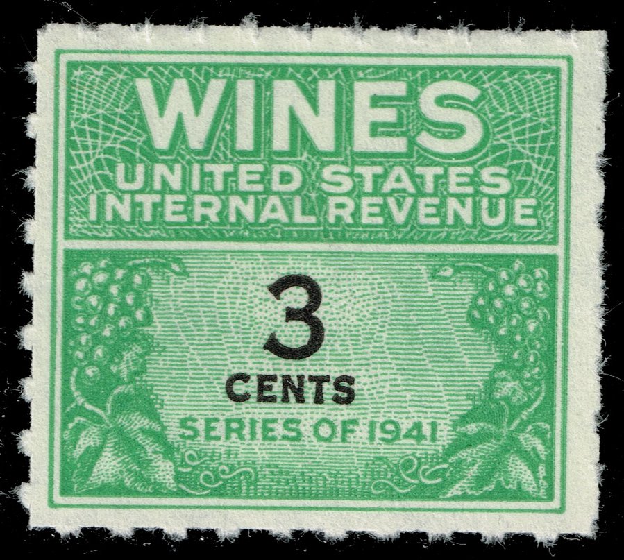 US #RE113 Wine Stamp; Unused NGAI