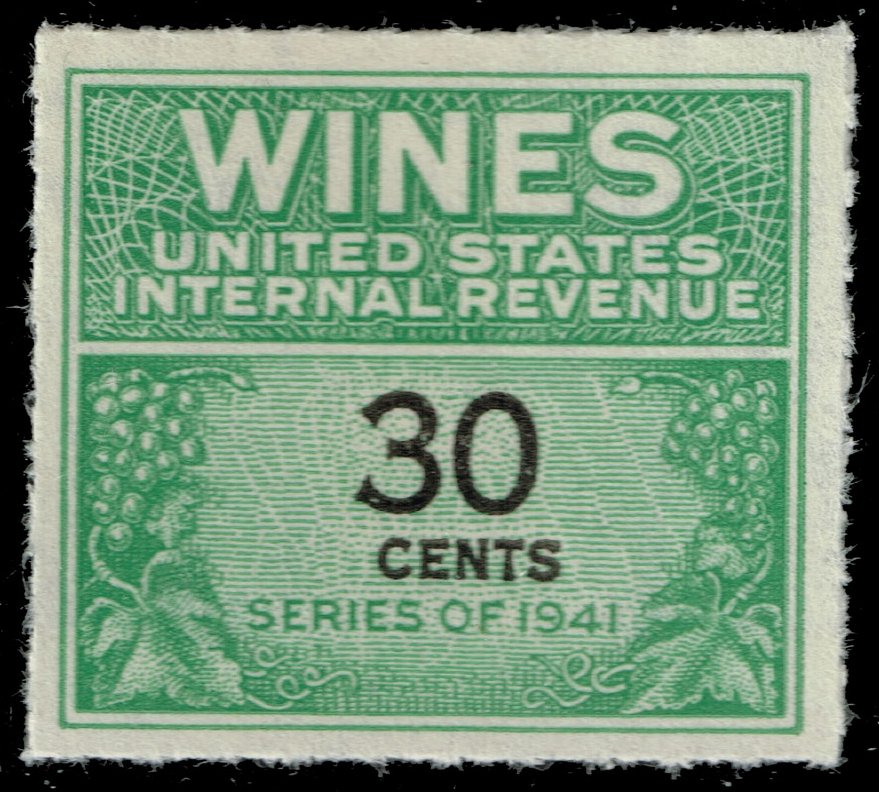 US #RE133 Wine Stamp; Unused NGAI - Click Image to Close