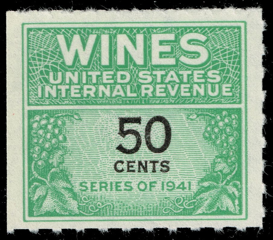 US #RE139 Wine Stamp; Unused NGAI - Click Image to Close