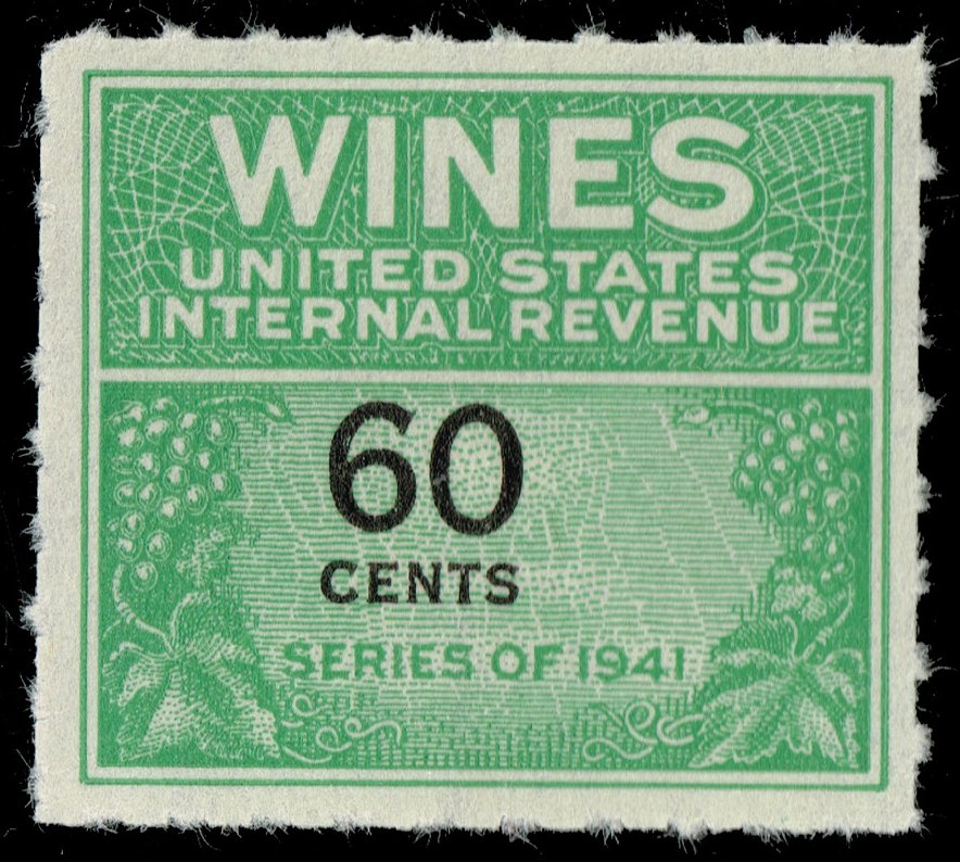 US #RE140 Wine Stamp; Unused NGAI - Click Image to Close