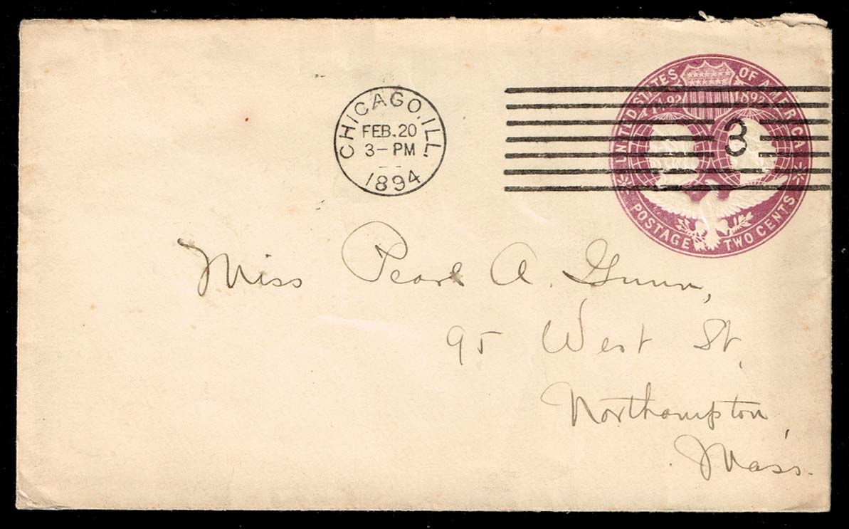 US #U349 Columbian Exposition; Used Entire