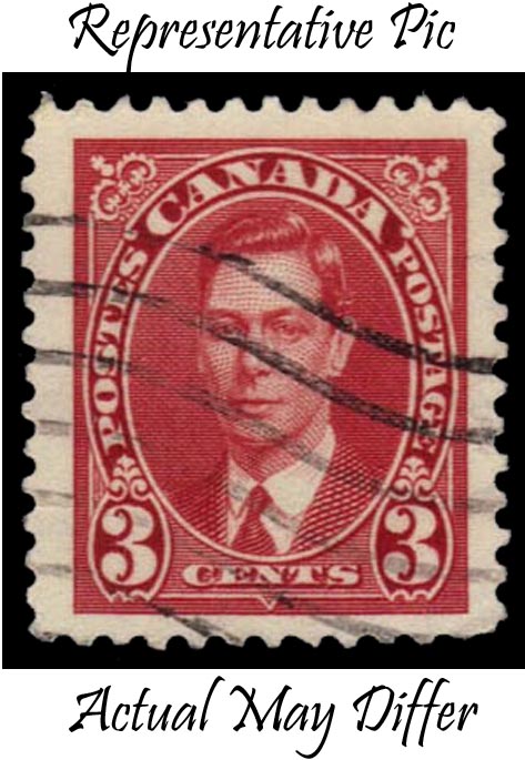 Canada #233 King George VI; Used at Wholesale