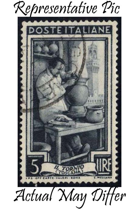 Italy #552 Potter; Used at Wholesale - Click Image to Close