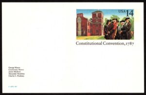 US #UX116 Constitutional Convention Postal Card; Unused